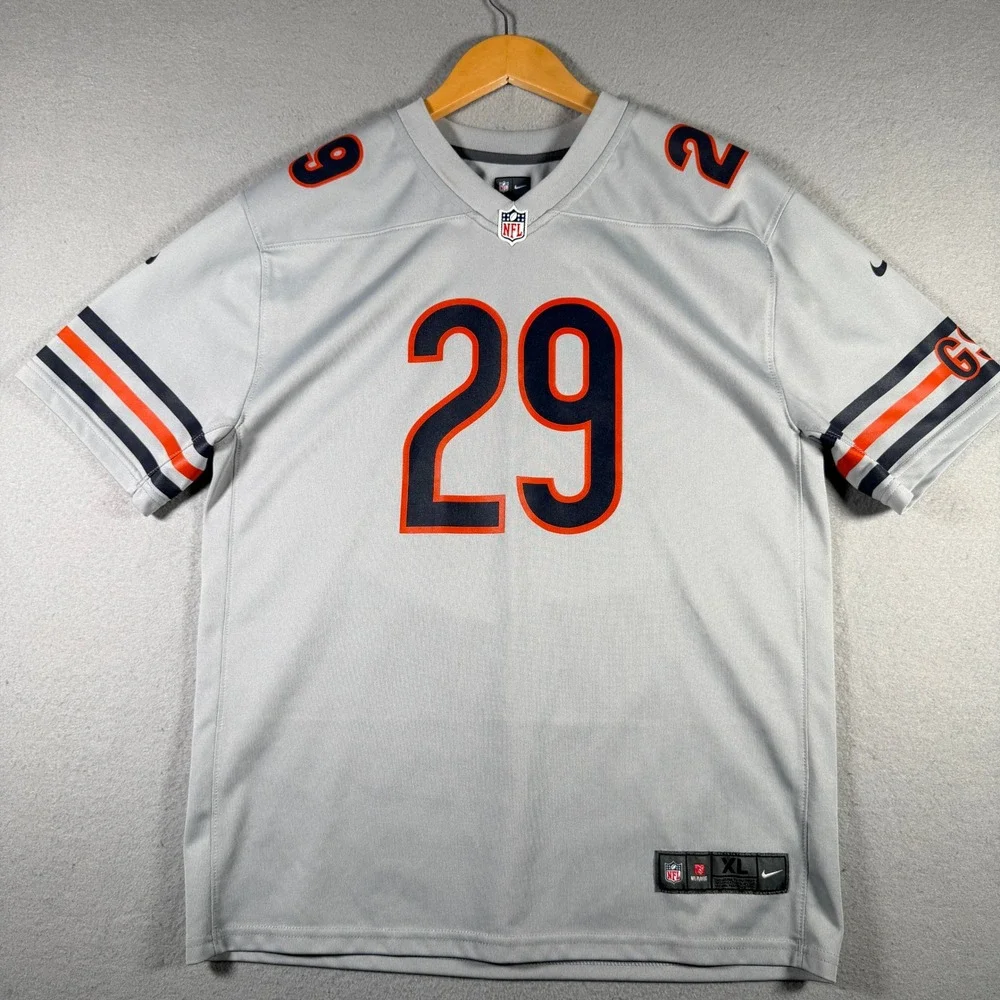 Nike Chicago Bears Tarik Cohen 29 Jersey Youth XL Gray NFL On Field 15129